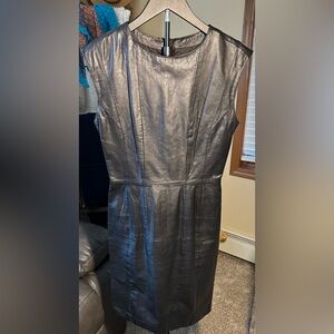 Sleek Black Mini Leather Dress